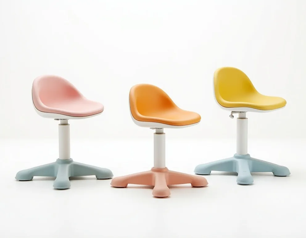ErgoKinder JuniorSaddle 100 children ergonomic saddle chair with colorful upholstery