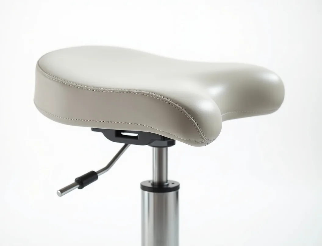 NordicSeat Klinik S200 medical-grade saddle stool with antibacterial faux leather