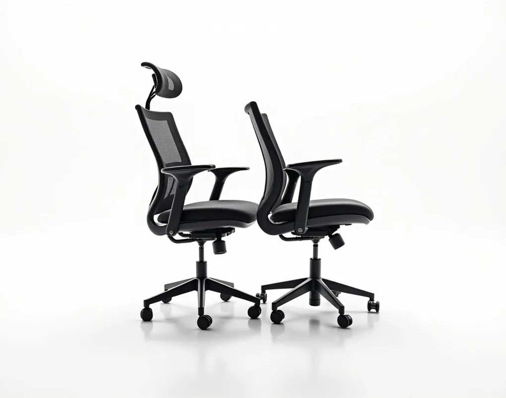 DuoBalance ErgoSplit 500 dual-balance split saddle chair with two separate seat pads